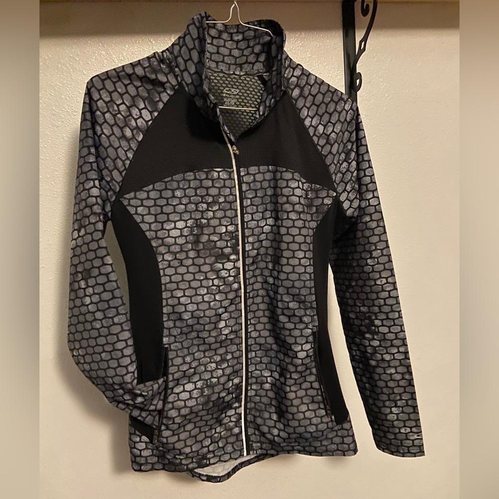 Champion Duo Dry Running Jacket. Reflective Zipper line. Size XS/TP Vented Back